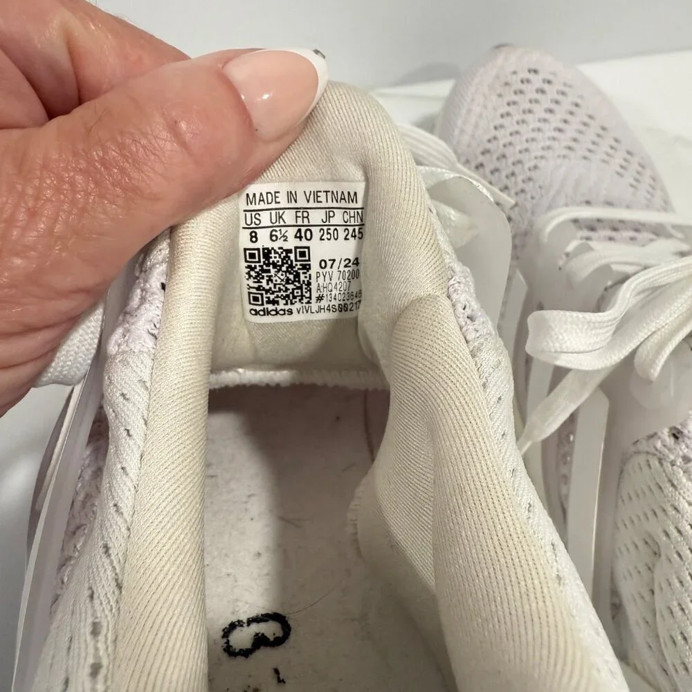 Adidas Ultraboost 1.0 2024‎ Shoes Sneakers HQ4207 Running Triple White Womens 8